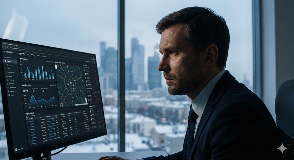 Логист анализирует рынок грузоперевозок 2026